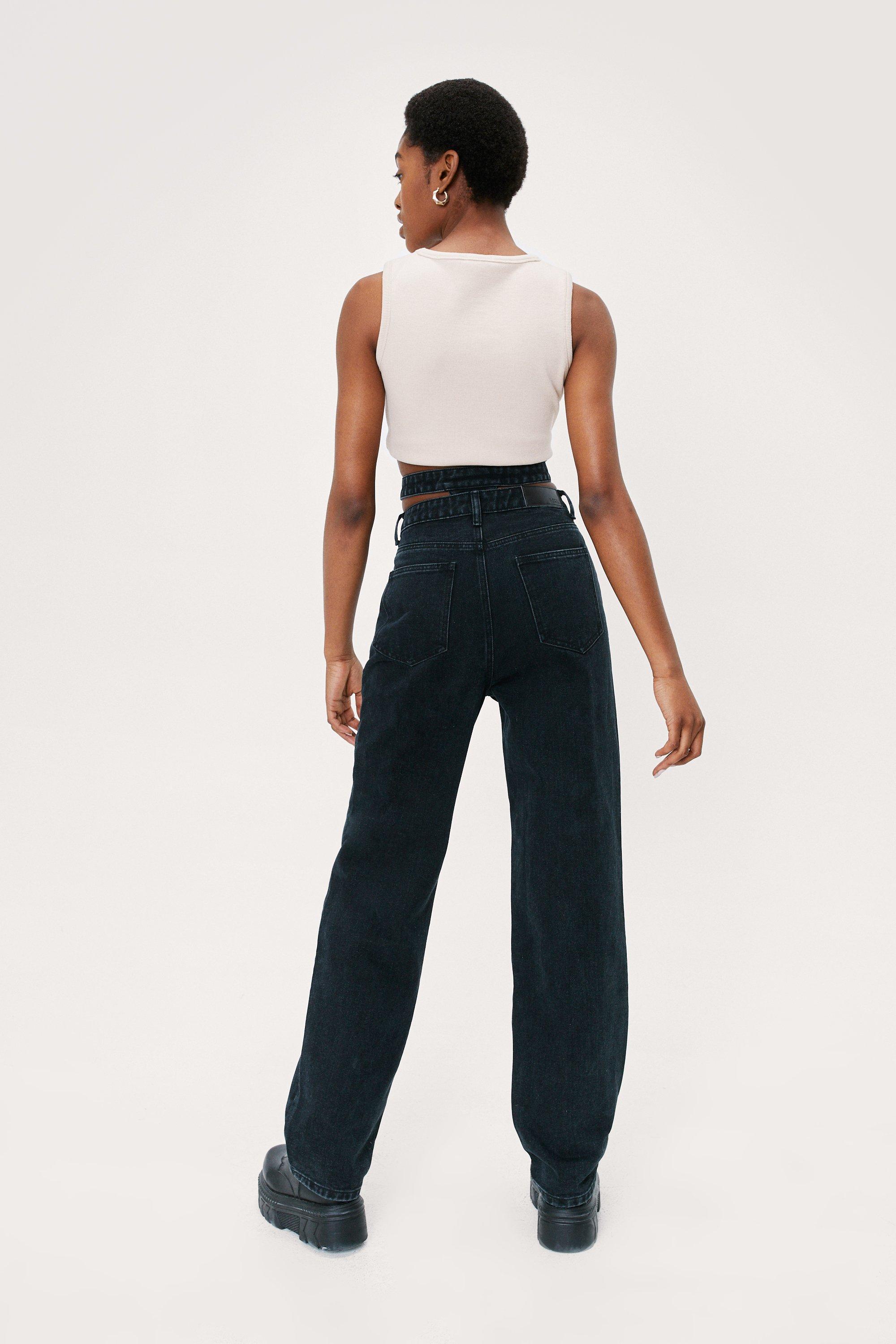 Double High Waistband Straight Leg Denim Jeans | Nasty Gal Double High Waistband Straight Leg Denim Jeans | Nasty Gal